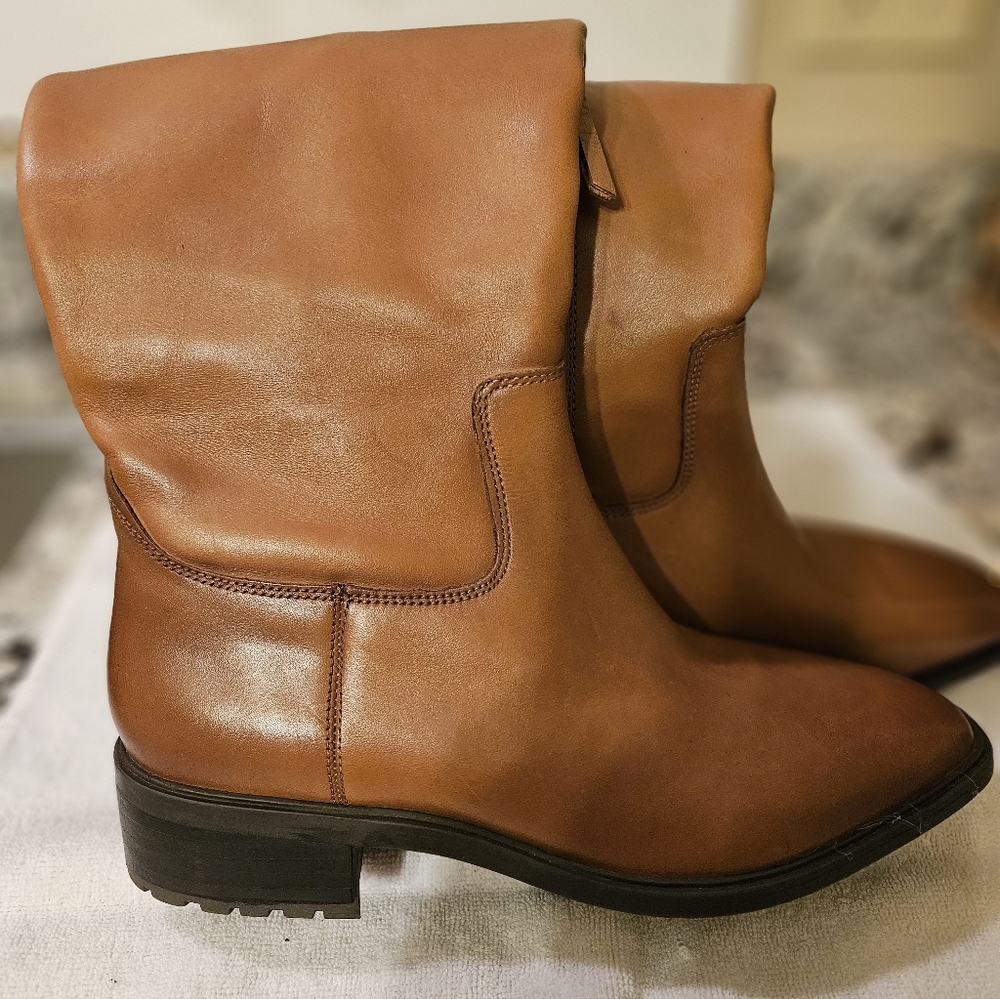 Sam Edelman Brown Leather Heeled Boots